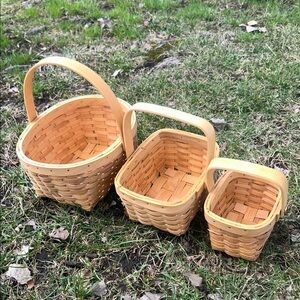 Storage Gift Set Woven Basket - A Set of 3 ( Small )